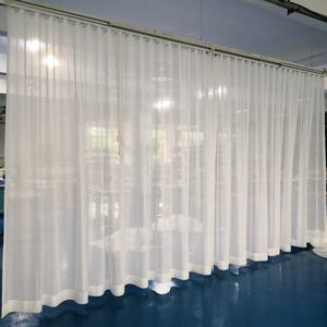 Tenda Moderna in Poliestere con Onde, Inerentemente Ignifuga, Motorizzata Lutron, Oscurante e Trasparente per Soggiorno - Product Image 6