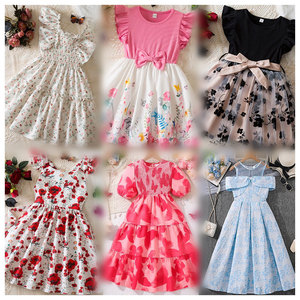 Robes d'été d'occasion pour enfants de marque, vêtements pour enfants, Ropa de <span class=keywords><strong>Bebe</strong></span>, livraison aléatoire, robe de demoiselle d'honneur pour enfant - Product Image 3