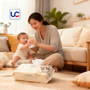 Chất lượng cao tự nhiên phân hủy sinh học và không gây dị ứng bé khăn lau ướt Bán Buôn Đồ gia dụng để làm sạch ướt - Product Image 2