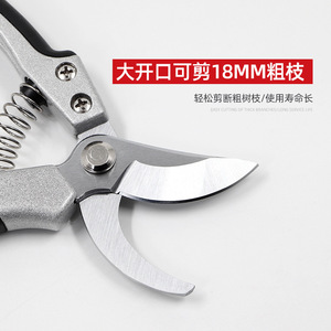 Basil Pruning Shears 106 Premium Bypass Manual Steel Blade Gray Butterfly Handle For Pruning Branches - Product Image 5