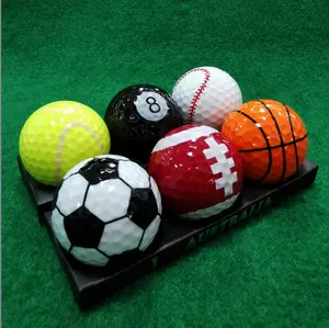 Fabriek Bulk Verkoop Op Maat Gemaakte Souvenir Golfballen Geschenken Grappige Sport Type Afdrukken Golfballen