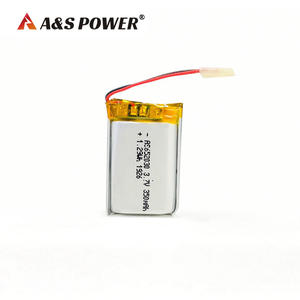 แบตเตอรี่ลิเธียมไอออนโพลิเมอร์ลิเธียมโพลิเมอร์3.7V 652030 350mAh พร้อม UL/IEC62133/kc/cb - Product Image 3