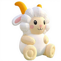 Grand modèle de mascotte gonflable personnalisé chèvre/agneau, gonflable promotionnel pour centre commercial/exposition agricole/décoration d'événements équine
