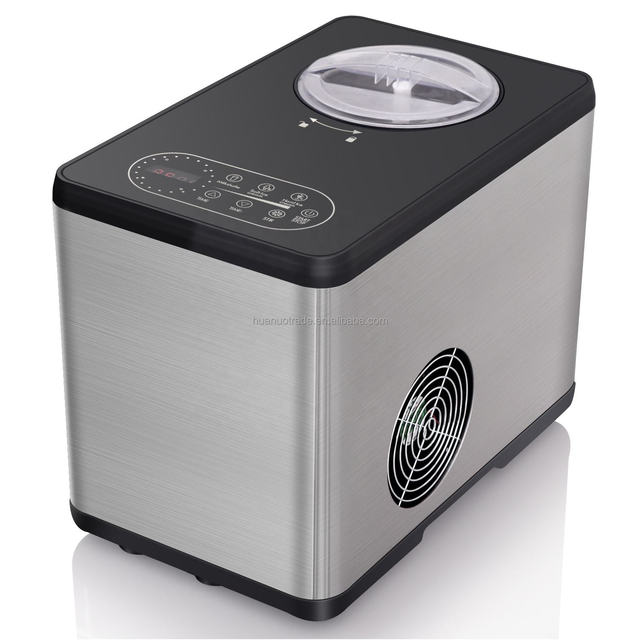 Fully Automatic Commercial Ice Cream Machine with Small Household Compressor DIY Mini Fruit Ice Cream Maker
