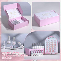 Hanyi 15ml Gel UV Naturel Végétalien Collection Sheer 24 Couleurs Couvrance Modulable Toutes Teintes de Peau Personnalisable OEM