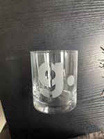 Verre à whisky/cocktail personnalisé avec logo, 10 oz, épais, réutilisable, bord doré, gravé sablé, vente en gros
