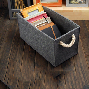 Contenitore Portaoggetti Organizzatore Domestico Cestino Portaoggetti <span class=keywords><strong>in</strong></span> Tessuto <span class=keywords><strong>Feltro</strong></span> - Product Image 5