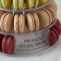Plateau à macarons personnalisable pour mariages, fêtes, options végétaliennes