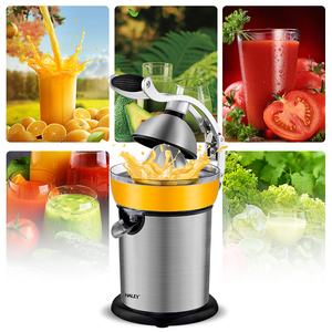 <span class=keywords><strong>Presse</strong></span>-agrumes électrique HALEY pour citrons et oranges avec <span class=keywords><strong>levier</strong></span> manuel, en acier inoxydable, 400 ml, rendement élevé en jus - Product Image 3