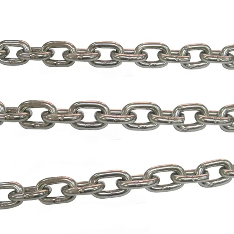 8mm Stainless Steel Link Chain Short Long Polished Chain Steel Load Chains Mining Link