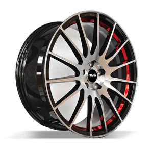 Rines Monobloque Forjados Personalizados para Automóvil de 17~26 Pulgadas, Acabado Plateado Cepillado de Lujo, Barril Rojo, 5x112 5x120 para <span class=keywords><strong>Mercedes</strong></span>, BMW, Audi, Porsche - Product Image 1