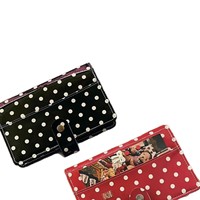 Agenda magnétique exclusif en cuir à pois imprimé UV, personnalisé A6, 100 feuilles, reliure spirale, carnet de budget Macaron, cadeau