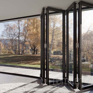 Puerta Plegable de Aluminio, Puerta Plegable de Vidrio Templado para Autocaravanas, Portátil, Flexible, Ahorra Espacio, para Campamentos, Caravanas, Viajes, Baños - Product Image 4