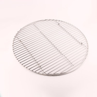 Vente en gros Grillage pour barbecue Filet rond amovible pour barbecue 30cm Maille portable pour barbecue extérieur en acier inoxydable facile à nettoyer