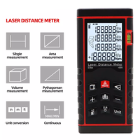 Télémètre laser industriel portatif 100 m, mesure numérique de la distance, mesure du volume, indication d'angle, précision de 2,0 mm, IP67