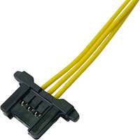 HRS DF51K SignalBee غلاف بقفل مركزي بخطوة 2.0 مم، صف واحد 2-6P + صف مزدوج 4-30P، 3 أمبير UL1061 22AWG 300 فولت، ضفيرة أسلاك مخصصة