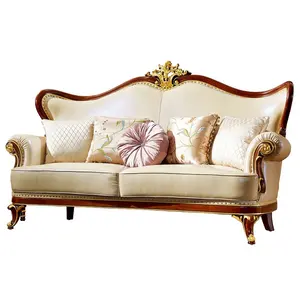 Ensemble de canapé de Style nordique, en cuir, élégant, mobilier de salon, grande taille
