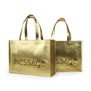 新型环保PP/PC层压金属表面袋工厂销售各种处理购物包装标志/印刷图案 - Product Image 3