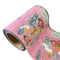 Ruban de marquage personnalisé, film PE imprimé, film plastique en rouleau, emballage pour noix, bonbons, chocolat, feuilles de film Bopp de 35 microns, rouleau de film
