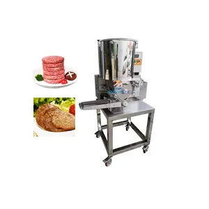 Fabrika kaynağı küçük otomatik Hamburger et pasta yapma makinesi kabak kek balık Patty makinesi elektrikli