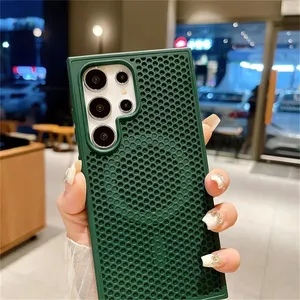 Fundas Magnéticas CHAOYIDIAN para Teléfono con Disipación de Calor para Samsung <span class=keywords><strong>Galaxy</strong></span> S26 S25 S24 S23 <span class=keywords><strong>S22</strong></span> <span class=keywords><strong>Ultra</strong></span> Plus, Cubierta Transpirable a Prueba de Golpes - Product Image 2