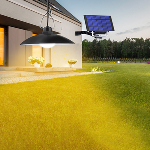 IP65 Waterproof <b>Adjustable</b> Remote Control Solar Chandelier Pendant Light Camping Hanging <b>Lamp</b> for Indoor Outdoor Garden Shed - Product Image 5