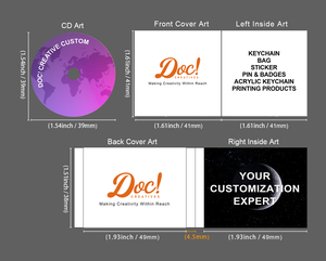 Cá nhân món quà tùy chỉnh chơi âm nhạc yêu thích của bạn Mini Album CD <span class=keywords><strong>Keychain</strong></span> với NFC - Product Image 6