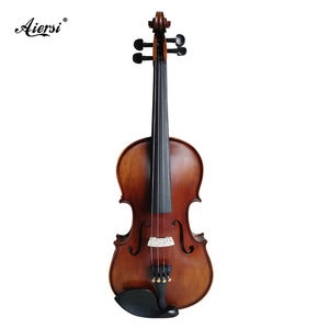 Aiersi marque Offre Spéciale vernis fait main <span class=keywords><strong>couleur</strong></span> rouge brun violon de haute qualité instrument à cordes en érable à flamme solide de haute qualité - Product Image 3