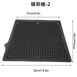 Plaque de montage de moteur trapézoïdale 32x21cm en plastique antidérapant, accessoire universel pour kayak, pour la pêche en lacs et rivières - Product Image 1