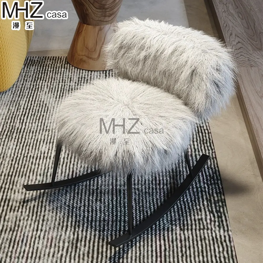MHZ casa Conjunto de cadeiras de lazer para móveis de sala de estar, sofá tufado moderno e confortável personalizado de fábrica branco