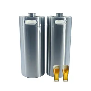 SUS304 2l 3.6l 4l 5l 10l Drink Packaging Cans Grower Beer Barrel Wine Keg Mini Beer Keg