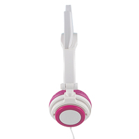 Penjualan Terbaik Headphone Unicorn LED berkabel desain Unicorn untuk mendengarkan musik merah muda lucu