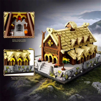 DK 6032 2026 Nuevo MOC City Lord Golden Hall Street View, Kit de Modelo de Arquitectura para Armar, Ladrillos de Regalo, 2321 Piezas, Juego de Bloques de Construcción