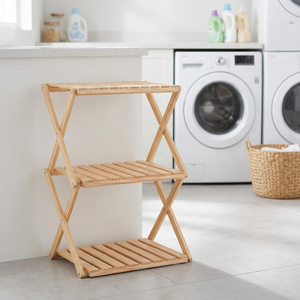 Étagère de rangement multifonctionnelle en bois de radiata – Organisateur 2/3/4 niveaux pour chaussures, vêtements et articles ménagers - Product Image 6