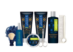 Gel <span class=keywords><strong>douche</strong></span> en mousse aux acides aminés pour le corps <span class=keywords><strong>coffret</strong></span> cadeau shampoing et essentiels de <span class=keywords><strong>bain</strong></span> pour hommes - Product Image 4