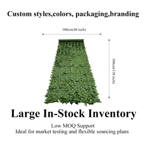 Panel de Pared Verde <span class=keywords><strong>Artificial</strong></span> con Diseño de Hojas Realistas, Material Resistente a los Rayos UV, Fácil Instalación, Tamaño Personalizado para Privacidad en Balcones - Product Image 4