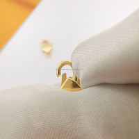 Vente en gros fermoir à ressort véritable fermoir en or 18 carats accessoire de bijouterie fine fermoir de connecteur en or pur résultats de bijoux