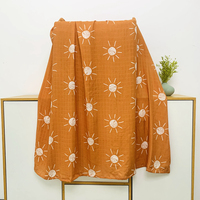 Couverture d'emmaillotage pour bébé en coton biologique pur ultra-doux, motif géométrique à pois, impression personnalisée, faible MOQ, norme britannique