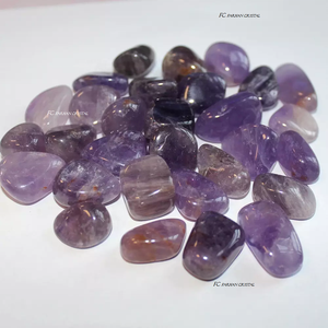 คริสตัลพลอยแอเมทิสต์ที่มีความเงางามสูงชิปหินกึ่งมีค่าสำหรับงานฝีมือมาสค็อตอัญมณีธรรมชาติตามหลักฮวงจุ้ย - Product Image 2