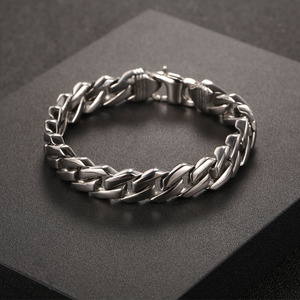Fashion <b>Chain</b> Bracelet 22Cm Length <b>Titanium</b> Steel Men's Jewelry CE556 - Product Image 3