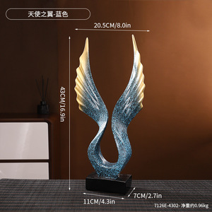 Statues <span class=keywords><strong>d</strong></span>écoratives en résine de luxe léger pour la <span class=keywords><strong>d</strong></span>écoration intérieure de la maison, salon, bureau, cave à vin, étagère, meuble TV - Product Image 3