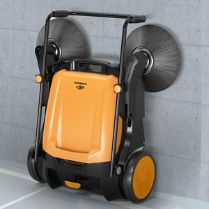 Barredora Manual Industrial <span class=keywords><strong>de</strong></span> Plástico <span class=keywords><strong>de</strong></span> 55L, sin Motor, para Limpiar Calles y Carreteras - Product Image 1