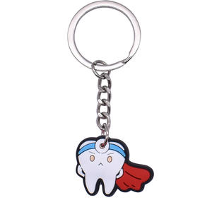 Portachiavi a forma di denti di cartone animato simpatico dentista dente portachiavi per studenti odontoiatrici ufficio personale infermiere regalo - Product Image 5