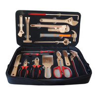 Ensemble d'outils anti-étincelles en aluminium et cuivre X-spark, 16 pièces, kit d'outils manuels anti-explosion pour l'industrie pétrolière, gazière et chimique