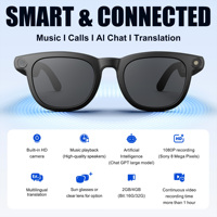 Lunettes intelligentes avec caméra IA, batterie 290 mAh, photos et vidéos 8MP, traduction en temps réel, mise en marche/arrêt automatique, commande vocale et tactile