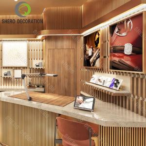 Mueble de Exhibición de Joyería Curvo con Iluminación LED de Lujo Moderno, Vitrina Redonda de Vidrio Personalizada de Alta Gama para la Venta - Product Image 1