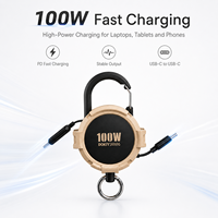 Cable USB C a USB C Retráctil de 100W al por Mayor para Distribuidores y Minoristas