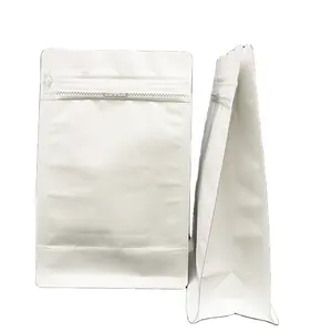 250 г белые пустые пакеты для капельного фильтра для кофе вакуумная боковая застежка пакет для уплотнения кофе