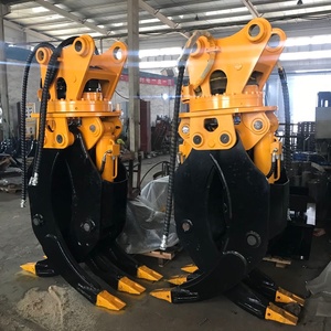 360 Degree Rotating Excavator Hydraulic Log Grapple <b>Grab</b> Jiangtu - Product Image 2