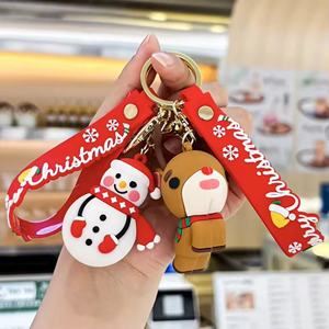 Llaveros 3D de PVC, Lindos Llaveros de Muñeco 3D de Árbol de Navidad y Muñeco de Nieve para el Año Nuevo, Llavero para Coche, Regalo para Niños, Fabricantes de Llaveros al por Mayor - Product Image 5